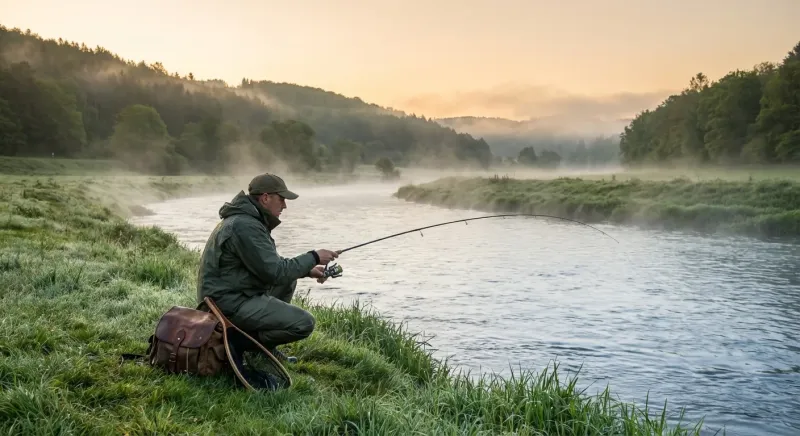 Leurre souple sur une tête plombée surdimensionnée raclant les reliefs du fond lors d'une pêche du bord.